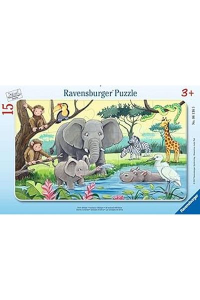 Hepta Collection لغز Ravensburger Circle، حيوانات، 15 قطعة