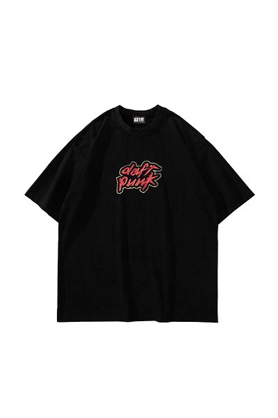 Sekizbiraltı Homework Printed Oversize Unisex Premium Μαύρο Tshirt
