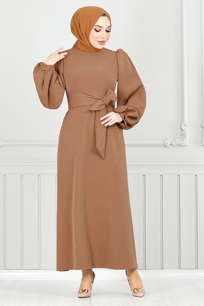 ModaMerve Μπαλόνι Μανίκι Hijab Abu 5527END900-M Μαύρισμα