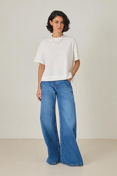 Setre Ecru 100% Cotton Short Sleeve T-Shirt