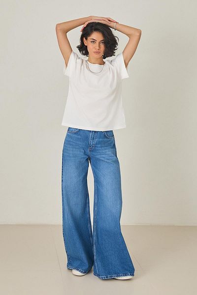 Setre Ecru Crew Neck Short Sleeve T-Shirt