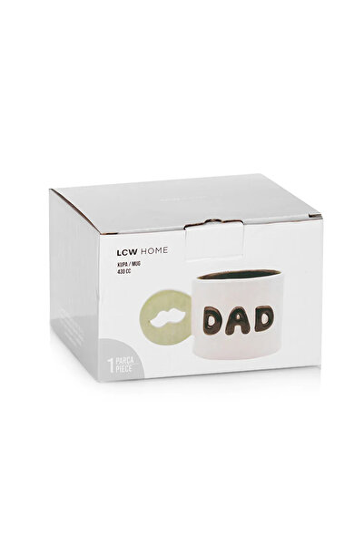 LC Waikiki LCW HOME Beyaz Baskılı Seramik Kupa 430 Ml