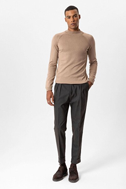 Antioch Mink Half-Thigh Men's Knitwear