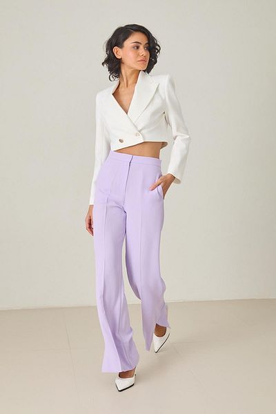 Setre Ecru Button Detailed Long Sleeve Short Jacket