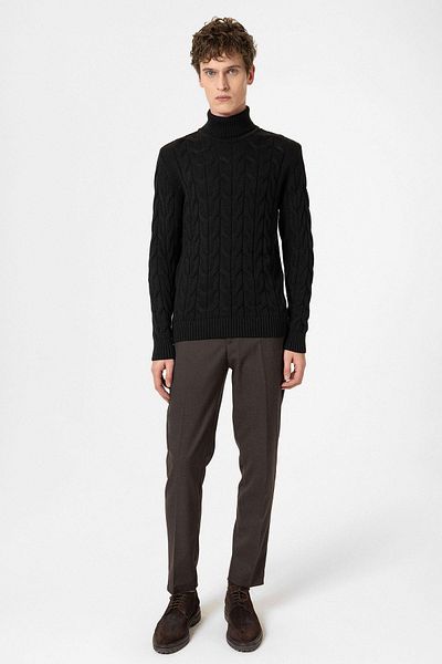 Antioch Black Hair Braided Men's Sweater