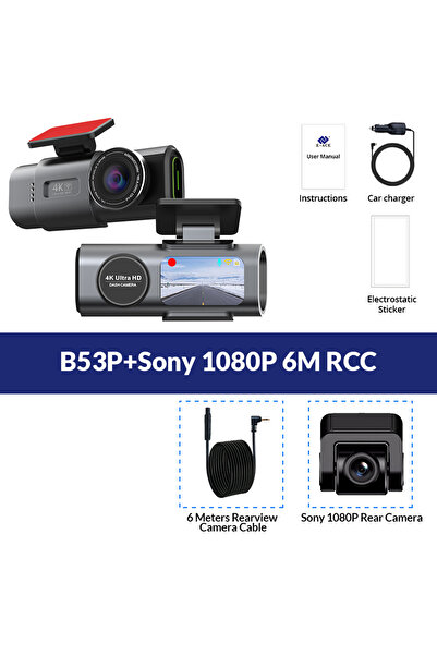 Choice5 32G B53P-6M RC Dash Cam 4K UHD Recording Car Camera DVR Night Vision ...