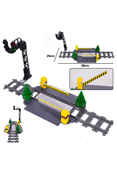 Choice3 A212-1set محطة قطار المدينة رصيف إشارة المرور كهف مسارات جسر علوي قضب...