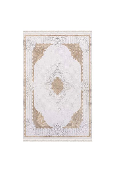 İpek Halı İpek Mekik Halı Blossom 13420 Hardal Krem Salon Halısı