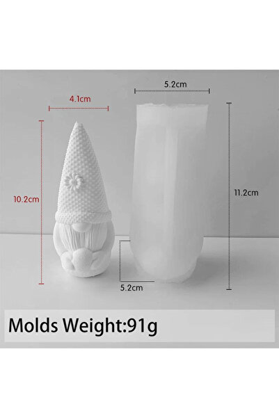 Choice 01 3D Beard Dwarf Easter Egg Silicone Mold Scented Candle Making Suppl...
