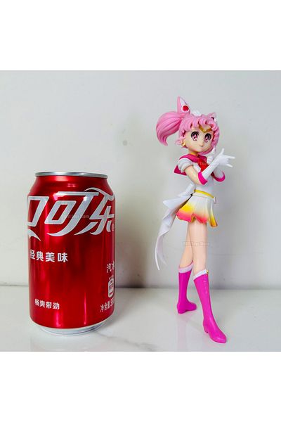 BANDAI A 17cm Pretty Guardian Sailor Moon Cosmos Anime Figure The Movie Glitter Glamours Super Sailor Chib.