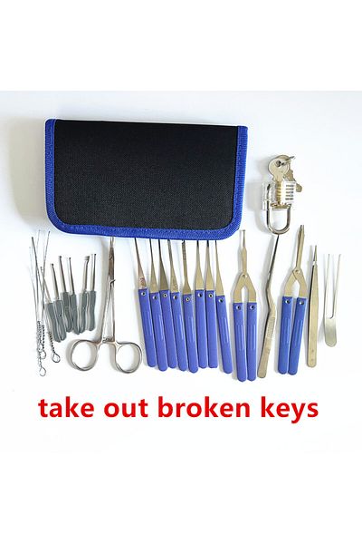 Choice With Lock Broken Key Extractor Locksmith Tool Pack Broken Keys Kit Easily Take The Broken Keys Out O
