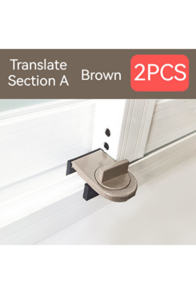 Choice5 brown 2PCS 1/2PCS Sliding Sash Stopper Cabinet Lk Straps Door Securit...