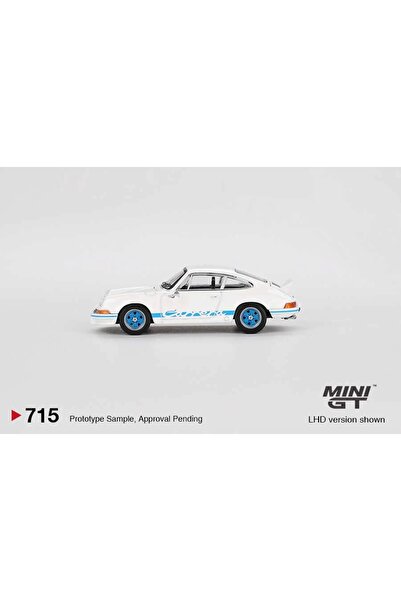 mini gt 1/64 Porsche 911 Carrera Rs 2.7 Grand Prix White With Blue Livery Mgt00715