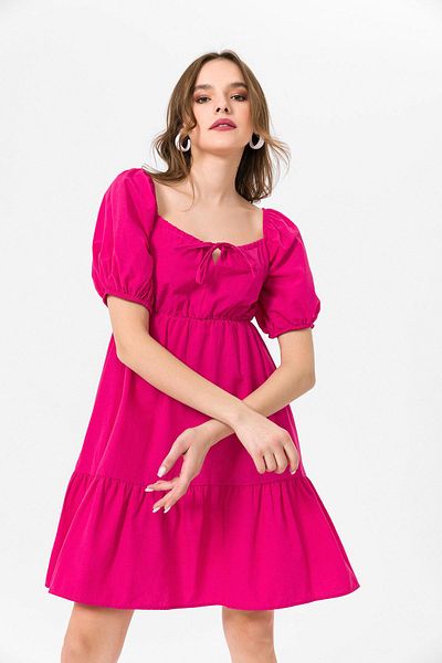 ŞİMAL Rochie de damă cu guler legat - 240162
