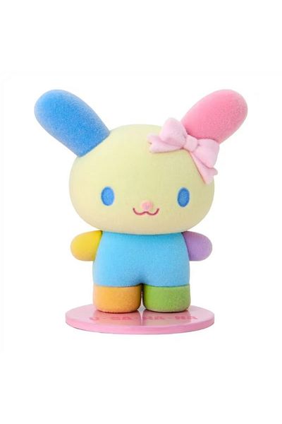 Miniso H New Sanrio Flocking Magnetic Doll Modeling Ornament Kitty Melody Kuromi Usahana Dopamine Plaid An.