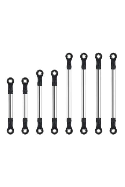 Choice Straight Links Set 8Pcs Stainless Steel TRX4M Links Set for 1/18 RC Crawler TRX4-M Chassis Defender