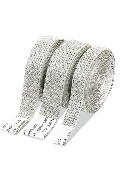 Choice3 12 Rows 1 Yard white 1Yard Self Adhesive Crystal Rhinestone Sticker D...