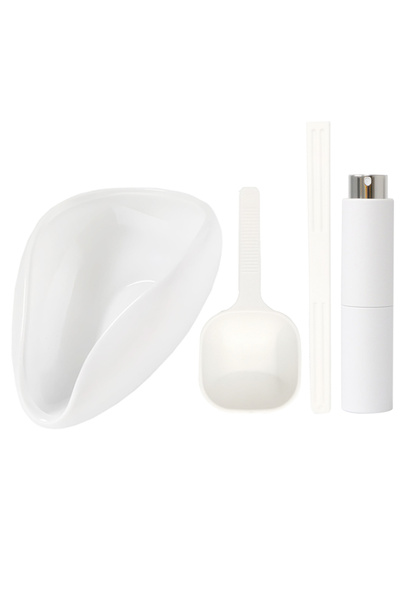 Choice White Set 4 FLYMUYU Coffee Bean Dosing Cup and Spoon Set, Ceramic Dosi...