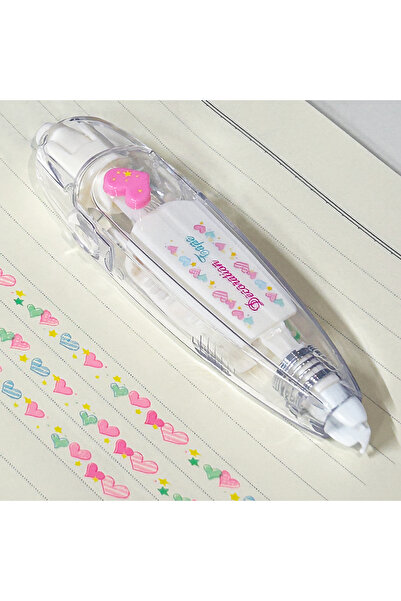 Choice5 شريط تصحيح بتصميم ميكانيكي لطيف على شكل قلب وردي - قطعة واحدة - مثالي...