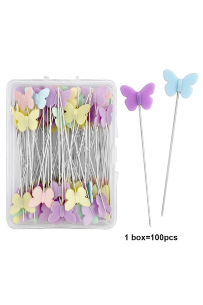 Choice1 مجموعة أدوات خياطة وتطريز مرقَّع الملابس على شكل دبابيس، 100 قطعة، عل...