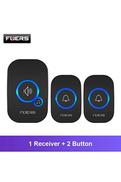 Choice1 European standard 1 Receiver 2 button Fuers Wireless Doorbell Waterpr...