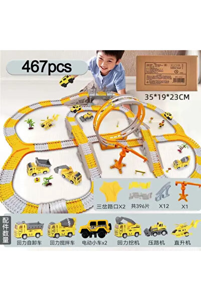 choice2 467pcs 137-467pcs Children Electric Track Toy Car Engineering Car Kid...