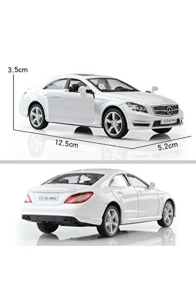 Choice1 White 1/36 Scale Benz CLS Model Car Toys Diecast Alloy with Pull Back Rubber Tires Vehicle Models fo