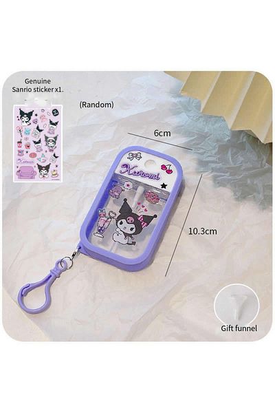 Miniso 2 Cute Sanrio Cinnamoroll Spray Bottle Kuromi My Melodys Alcohol Press Bottled Perfume Bottle Fun T.