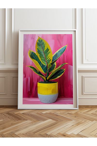 HOMEPACK Single Wooden Framed Painting One Piece Poster Painting Tk/975