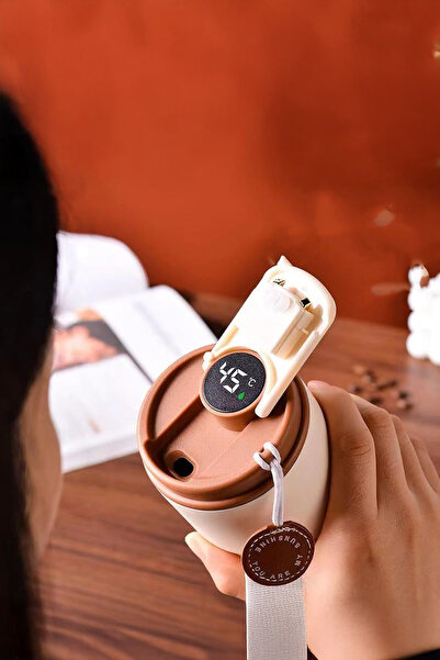 Vadi Stainless Steel Heat Insulated Thermos Mug with Digital Temperature Display 400 ml