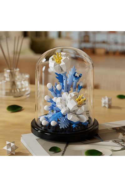 Choice10 248pcs Micro particle building block bouquet handmade gift, children's puzzle toy handmade DIY sunfl