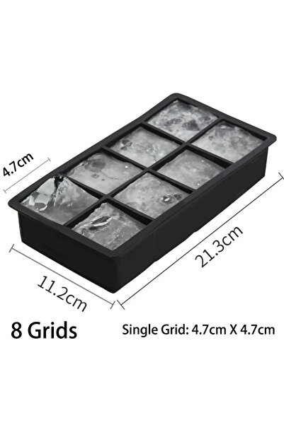 choice2 قالب مكعبات ثلج كبير من السيليكون الغذائي، طراز DUTRIEUX 3، 4/6/8/شبك...