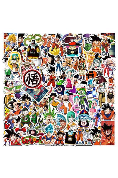 BANDAI 100pcs-b 50/100/200pcs Anime Dragon Ball Stickers For Kids Graffiti Skateboard Laptop Water Bottle M