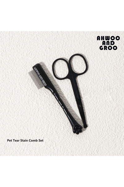 choice2 Black Set Pet Facial Cleaning Comb Set Removes Tear Stains Eye-poop Cat Paw Comb Dog Hair Repair Sci