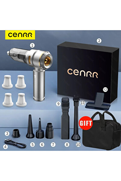 choice2 مكنسة كهربائية لاسلكية محمولة باليد فائقة القوة من ألترا سيلفر، مزودة...