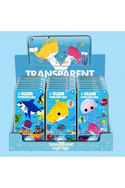 OKTAY SESAL Transparent Water Ring Game Water Ring Ocean World for Kids 1 Piece Ocean World Water Ring Game