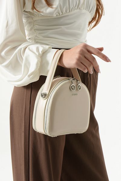 Nas Bag Geantă Daily Cross 1379 pentru femei - Utilizare pe umăr și mesager CREAM Nu este vândută în schimb