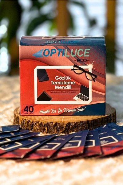 OPTILUCE Glasses Cleaning Wipes 40 Pieces