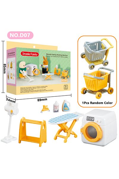 choice2 D07 1:12 Miniature Furniture Forest Family Kitchen Toy Dining Table Dollhouse Accessories Bathroom P