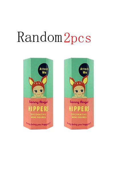 Takara Tomy Random 2pcs Hot Sale Sonny Angel Blind Box 20th Anniversary Hippers Looking Back Anime Figures Ornam