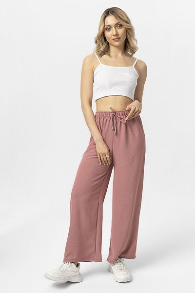 ŞİMAL Women's Wide Leg Trousers with Elastic Waist Detail240240 -