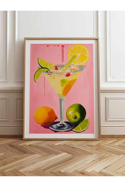 HOMEPACK Единична картина в дървена рамка, единичен плакат, картина TK/969