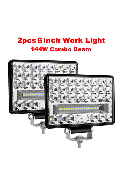 Choice1 قطعتان من شريط إضاءة LED بقوة 144 واط، مقاس 4 و5 و6 و7 بوصات، إضاءة L...