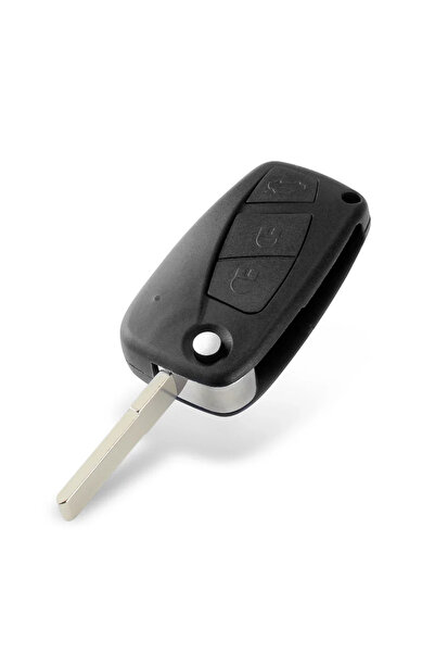 Choice غطاء مفتاح سيارة قابل للطي بثلاثة أزرار من KEYYOU، أسود اللون، مناسب ل...