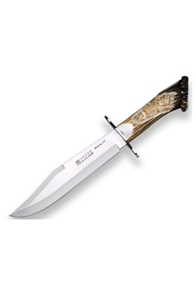 Joker Knives Joker CT101 Bowie Geyik Boynuzu Deri Kılıflı Bıçak
