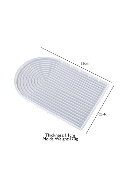 Choice1 قالب سيليكون على شكل حرف U واحد لصنع قوالب أكواب من الخرسانة والجبس و...