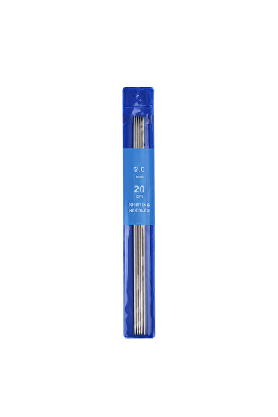 Choice 2mm 5Pcs/Set 20cm Straight Knitting Needles Stainless Steel Crochet Ho...