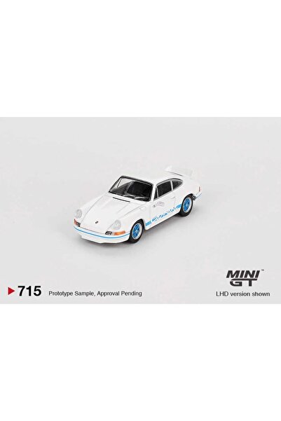 mini gt 1/64 Porsche 911 Carrera Rs 2.7 Grand Prix White with Blue Livery Mgt00715