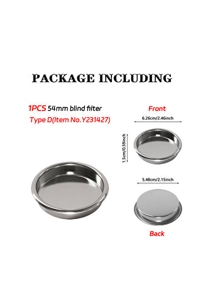 choice2 Type E Coffee Filter Basket Compatible With 54mm Breville Sage Expres...