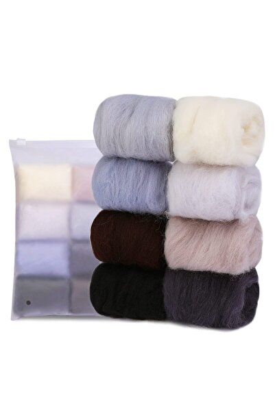 Choice3 صوف وينتر فينري للتلبيد بالإبرة، 8 ألوان ، صوف خام ، صوف خام للتلبيد،...